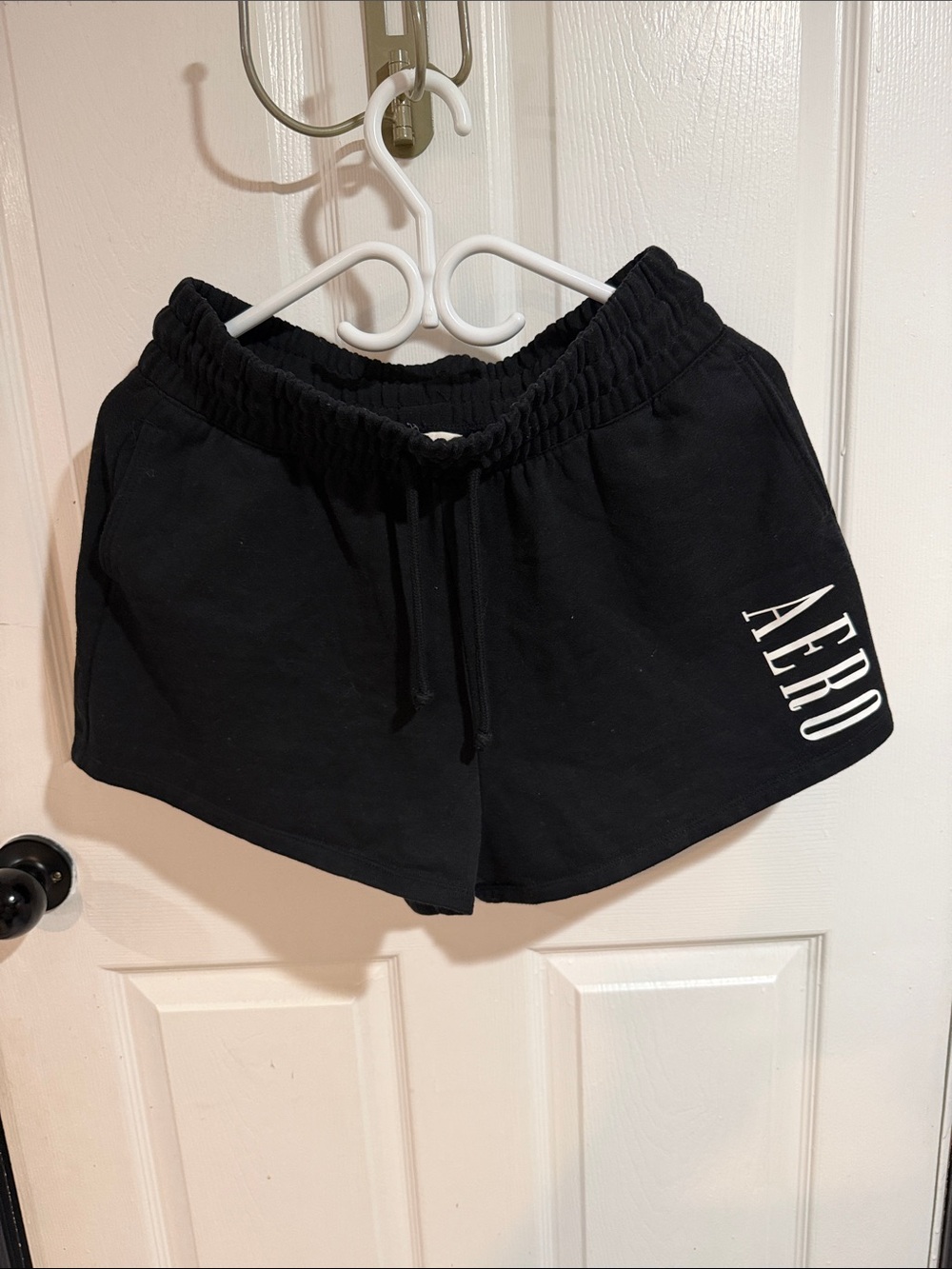 Aeropostale Black Drawstring Athletic Shorts